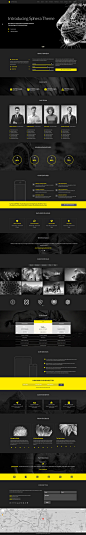 Black, yellow, concept, web design, layout, modern, minimalist in Web : black, yellow, concept, web design, layout, modern, minimalist