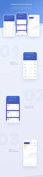 Cryptocurrency Portfolio App on Behance