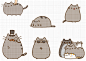 韩系可爱卡通胖猫水印图标PS美化设计素材png透明背景免抠图76张-淘宝网