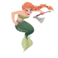 #sketchoftheday #drawingchallenge #mermay #mermay2017 #may #dailydoodle #doodle #drawingoftheday #drawing #dailydrawing #doodleoftheday #artistsoninstagram #girlsinanimation #womeninanimation #mermaids #mermaid #warrior #axe #redhead #fierce #sketch #sket