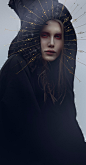 俄罗斯摄影师艺术家​Alexander Beardin-Lazursky的宗教符号与几何线条风格的美女人像
