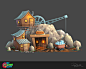 NZA Premium Buildings, Petur Antonsson : These are some of the buildings I did for the game No Zombies Allowed, when I worked at Booyah, inc. NZA was a 2D side-scrolling Town builder, set in the aftermath of the Zombie Apocalypse.