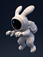 Rocket Rabbit : Hi Behance!I am pleased to submit to you the first render of my " Rocket Rabbit" project This little rabbit will pilot a carrot ship! that i will start today ! ahah There is mostly Zbrush sculpt, around 95%, because I start some 