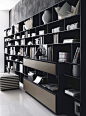 System-Bookcase: FLAT.C - Collection: B&B Italia - Design: Antonio Citterio