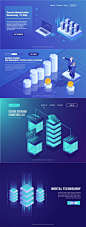 大数据云计算2.5D网页插图