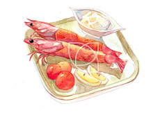 Bundchen采集到水彩美食插画