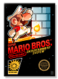 Super Mario Bros. 1, 2, 3   : A tribute to one of my favorite video-game series I grew up with.I redesigned the cover artworks of the original Super Mario trilogy.2014