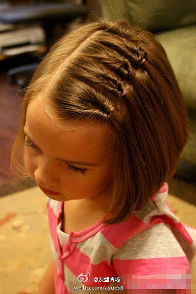 可爱小萝莉发型。