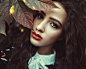 People 1800x1447 women face portrait red lipstick leaves