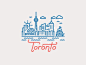 Toronto Illustration by Kevin Moran, via Behance