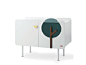 Lacquered storage unit with doors BOSCO LEBEBÉ | Chest of Drawers by Baby Expert