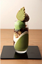 Japanese Green Tea Parfait (Matcha  Ice Cream, Kanten Jelly, Azuki Red Beans Sponge Butter Cake)｜抹茶パフェ#赏味期限#
