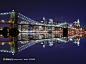 布鲁克林大桥繁华夜景摄影高清背景桌面图片素材