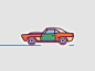 Free Retro Car Icons Set by Vitaliy in 30个给网页设计师准备的扁平化图标套装免费下载