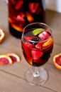 Blood Orange Blackberry Sangria