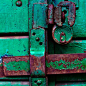 aqua and rust: 