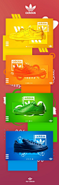 这是Raf Simons Adidas鞋的一些UI Banner工作。 这些只是一些新画笔和更抽象风格的一些实验。 我找到了4种不同颜色的鞋子，因此每种鞋子都有不同的主题......