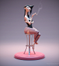 Judy - based on Devon Cady-Lee's Window Light, Brad Nawrocki : This sculpt was done along with Dylan Ekren's absolutely amazing Creating Appealing Characters course on Mold3D, based on a painting by Devon Cady-Lee:<br/><a class="text-meta me