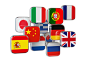 languages-translationor-online-translator-concept-flags-isolated-white