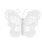 白色蕾丝边框分割线镂空透明免抠PNG图案合成美化素材 (152)