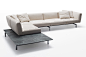 Avio corner sofa with tabletop