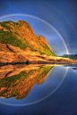 挪威 特罗姆斯——全圆彩虹。