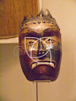 Native wooden mask in Museum