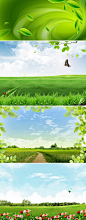 绿色景观系列PSD素材 4psd (6)   - PS饭团网