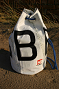 Traditional recycled Sailcloth Duffel Bag GBR
