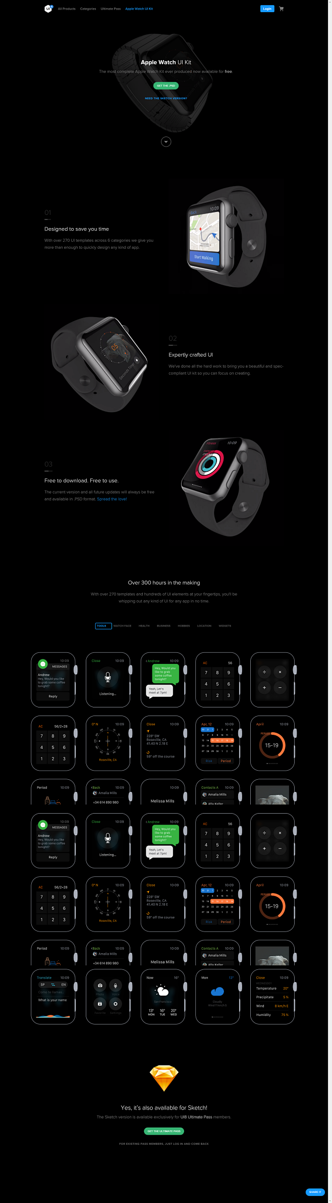 Apple Watch UI Kit