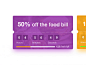 Deal coupons coupon restaurant illustration timer gif inventory ui overlay app cards