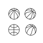 篮球矢量图设计素材