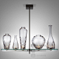 设计师的灯欧式新古典餐厅客厅水晶花瓶五头吊灯美式乡村复古灯具
