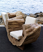 Tree Stumps chair / Driftwood Art / Interior Design: 