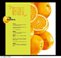橘子橙子水果维生素C宣传册设计海报版式设计