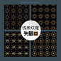 日本纹理中国传统古典花纹图案吉祥纹饰ai矢量平面设计素材装饰图-淘宝网