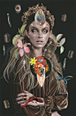 Tree of life : Tree of life, a fashion collaboration with photographer Jarred Stedman and makeup artist Chereine Waddel for Australian fashion magazine Laud #10! Theme of this issue was Alchemy. The main inspiration for these collages came from the Kabbal