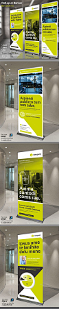 Corporate Banner or Rollup Template INDD, Vector AI #design Download: http://graphicriver.net/item/corporate-banner-or-rollup-vol-3/14460446?ref=ksioks