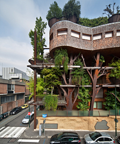 灵感邦采集到architecture丨树屋建筑