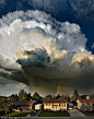 A storm cloud in Alberta, Canada,