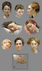 skin tone study of Pino Daeni's art by HRFleur.deviantart.com on @deviantART