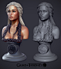 Game of Thrones Daenerys Targaryen the Khaleesi 3D Zbrush sculpt by artist Jonah Gilbert of San Jose, California!!! http://jonah.cghub.com/images/

 