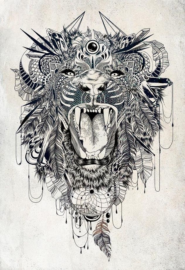 #tattoo##纹身##图案#Lion...