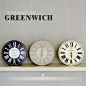 GREENWICH 北欧清新复古风格树脂座钟 时尚罗马数字客厅书房装饰