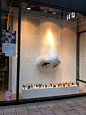 Window at Sahling Perfumes, Poststrasse, Hamburg. Visual Merchandising by Students of Academy JAK