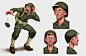 Private Pete 3D Game Model, Colleen Peck Larson : Participant in CGTrader Awards www.cgtrader.com<br/>An homage to the friendly AI characters in classic WW2 games who aren't too bright and constantly find ways to blow themselves up.<br/>I desi