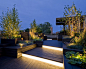 Trendy rooftop deck photo in Chicago with a pergola