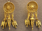 earrings, gold, Greek (Hellenisti)