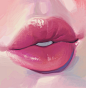 Kiss Kiss, Gwangtaeg Misul : Some paintings of lips I did for october, was going to do one every day but I couldn't think of more interesting ways to paint close ups of lips after a while and didn't want to just basically be doing repeats in different col