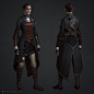 Isabeau Knight Costume, Hisae 'Jo' Watanabe : I worked on texture and materials for Isabeau's head and whole costume. Hair is modeled and textured by Scot Andreason.

Her head is modeled by Adam Skutt.
Costume is modeled by Eiad Dahnim.